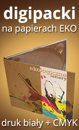 digipacki eko - druk białym + CMYK