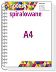 bloczki notesy reklamowe spiralowane A4