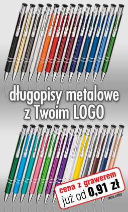 Długopisy metalowe Cosmo z grawerem