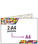 ulotki składane 2xA4 poziomo do A4