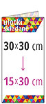 ulotki składane 30x30 cm do 15x30 cm