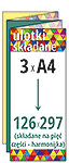 ulotki składane 3xA4 do 126x297 (harmonijka na pięć części)