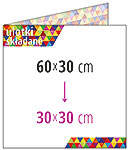 ulotki składane 60x30 cm do 30x30 cm