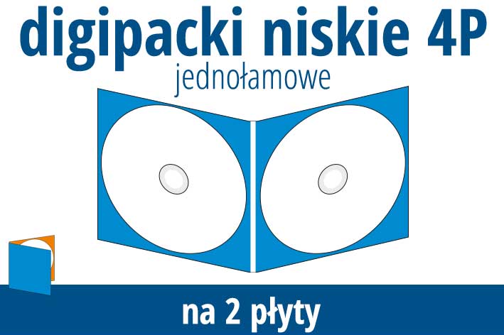 digipacki 4P na 2 płyty