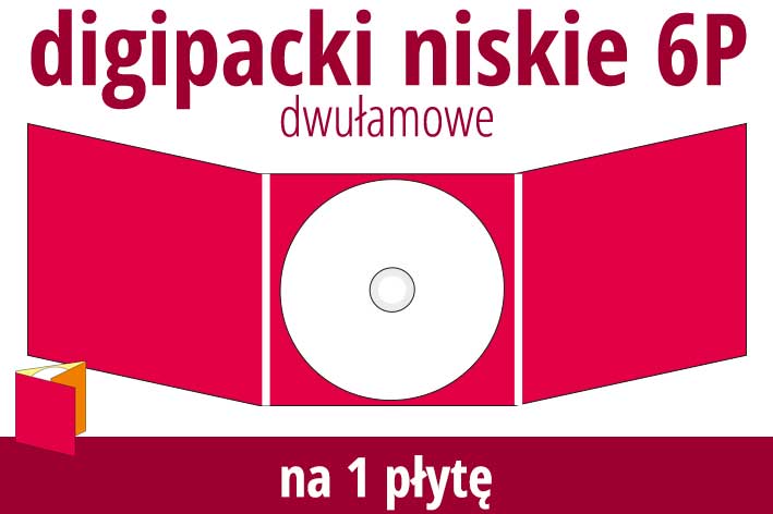 digipacki 6P na 1 płytę (standard)