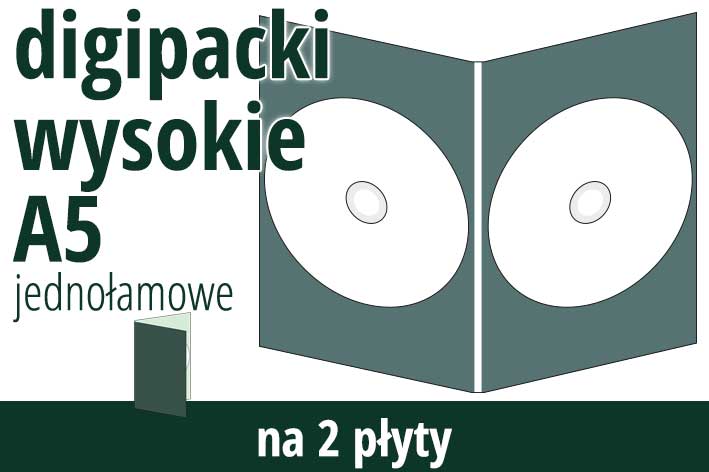 digipacki A5 na 2 płyty