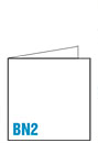 kartki świąteczne BN2, wymiary: rozłożony 274x137 mm; złożony 137x137 mm + koperta