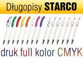 długopisy Starco z nadrukiem full kolor CMYK